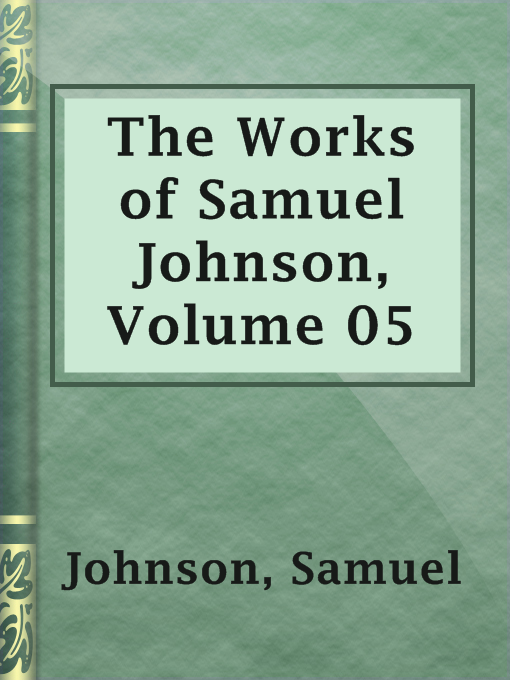 Cover image for The Works of Samuel Johnson, Volume 05